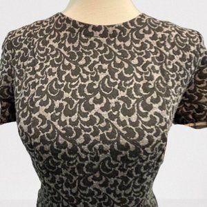 Black/Gray Short Sleeve Dress